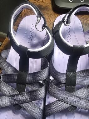 JSport by Jambu Lavender and Black Women's Sandals